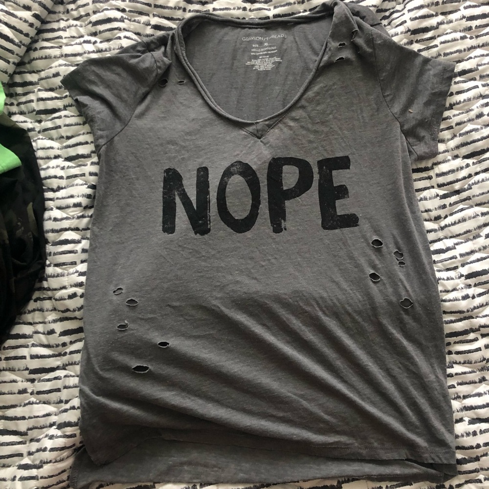 NWOT Target “nope” workout crop top